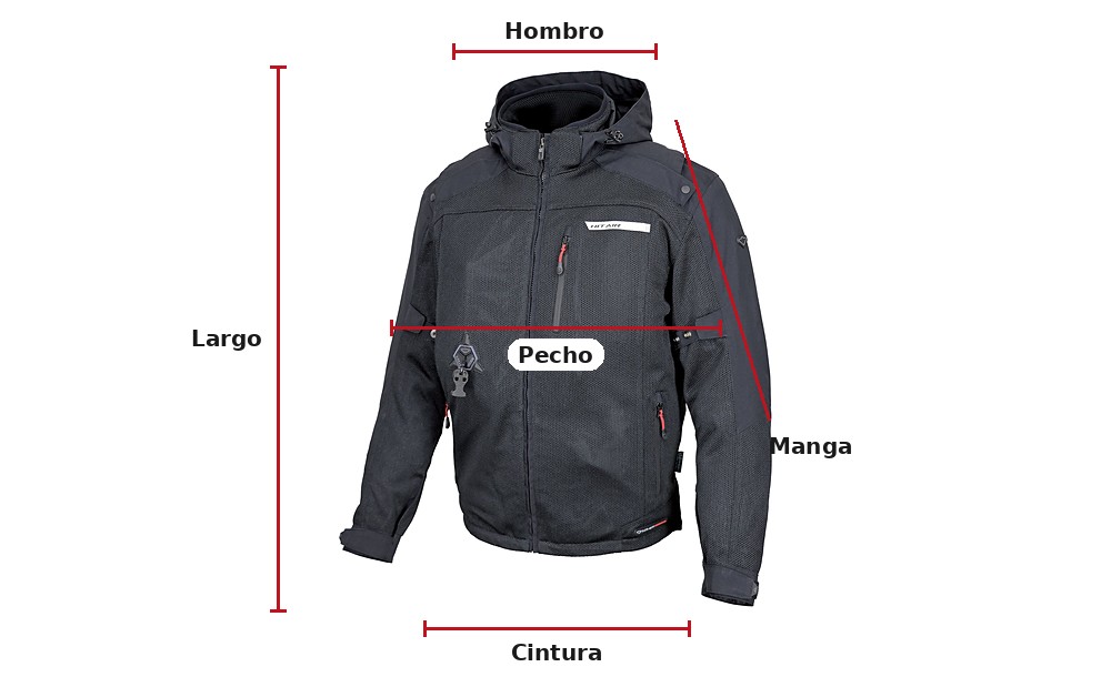 Medidas de la prenda (guía de comparación)